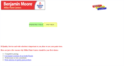 Desktop Screenshot of millerpaintcenters.com